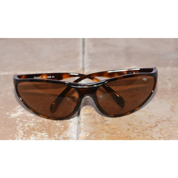 BOLLE Strand Sport Polarized Brown Tortoise Wrap Oval Sunglasses UNISEX - Picture 10 of 11